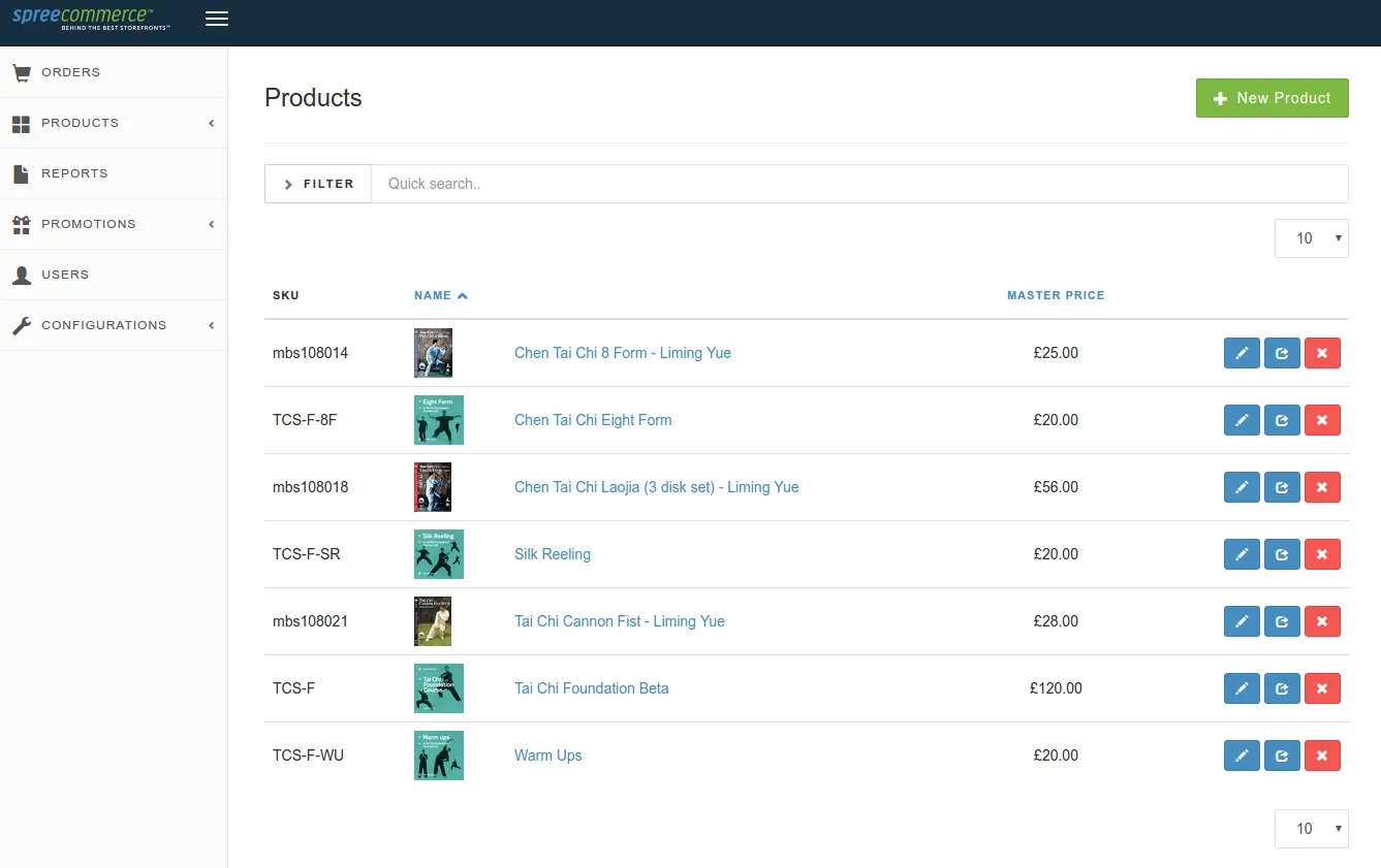 Tai Chi School course page