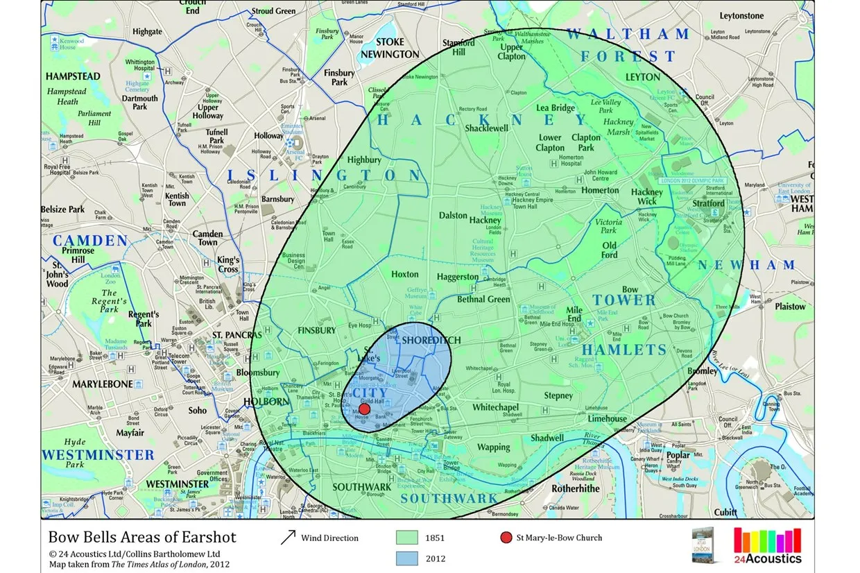Bell radius defining community boundaries