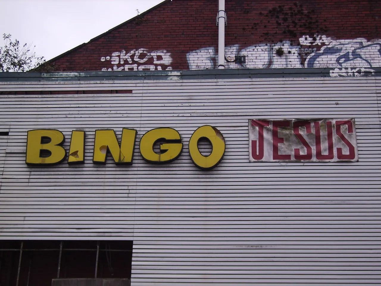 Bingo Jesus sign