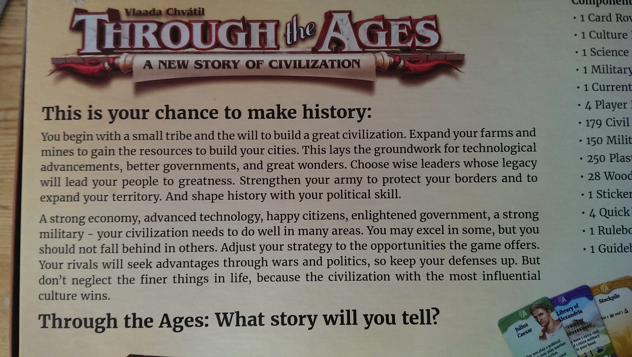 Through the Ages board game